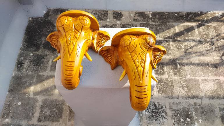 Original Art Deco Animal Sculpture by Dineshkumar Srinivasan