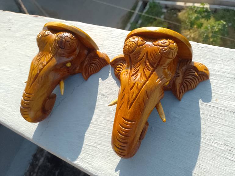 Original Art Deco Animal Sculpture by Dineshkumar Srinivasan