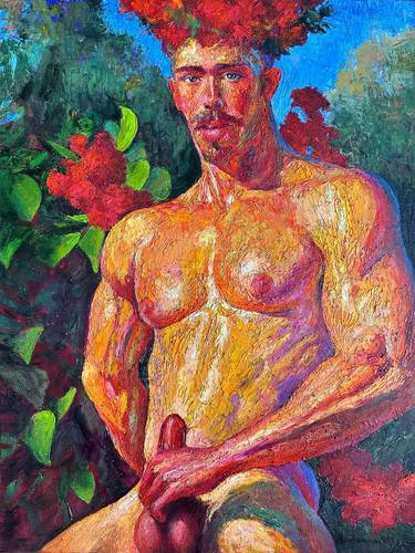 Print of Impressionism Erotic Paintings by Maxim Bondarenko