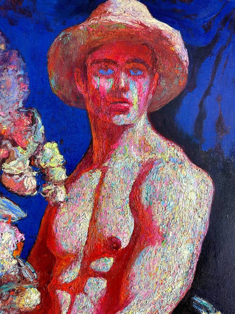 Original Impressionism Nude Painting by Maxim Bondarenko