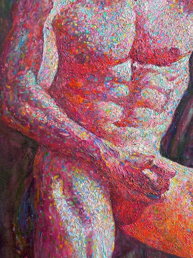 Original Figurative Nude Painting by Maxim Bondarenko