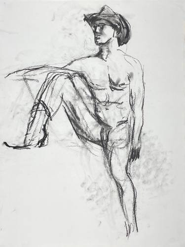 Print of Fine Art Nude Drawings by Maxim Bondarenko