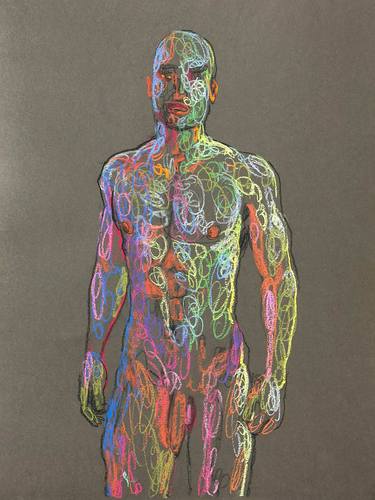 Print of Expressionism Nude Drawings by Maxim Bondarenko