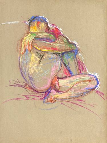 Print of Impressionism Nude Drawings by Maxim Bondarenko