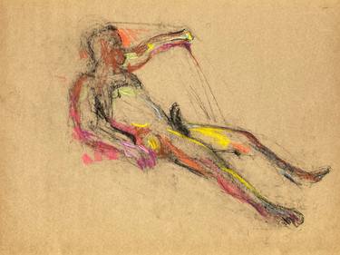 Original Expressionism Erotic Drawings by Maxim Bondarenko