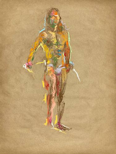 Print of Figurative Body Drawings by Maxim Bondarenko