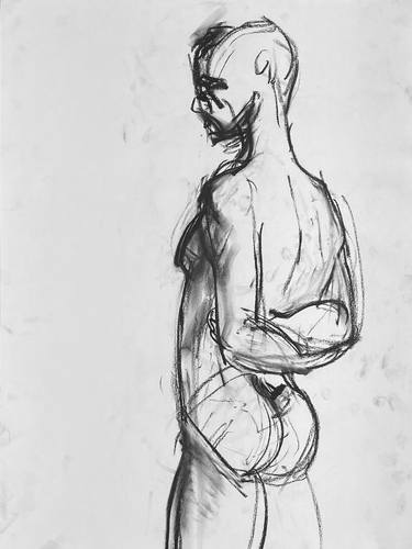 Original Modern Nude Drawings by Maxim Bondarenko
