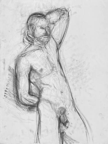 Print of Realism Nude Drawings by Maxim Bondarenko
