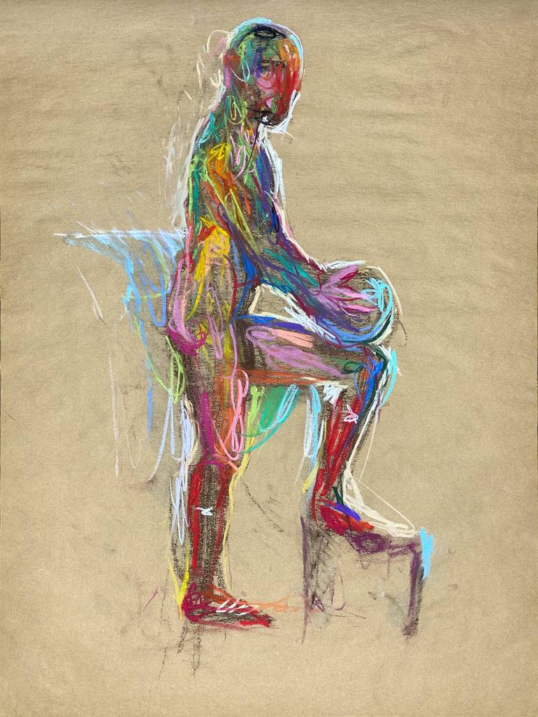 Print of Realism Nude Drawings by Maxim Bondarenko