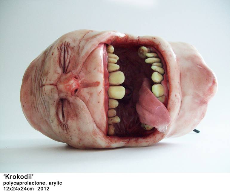 Original Surrealism Fantasy Sculpture by Simon Scheuerle