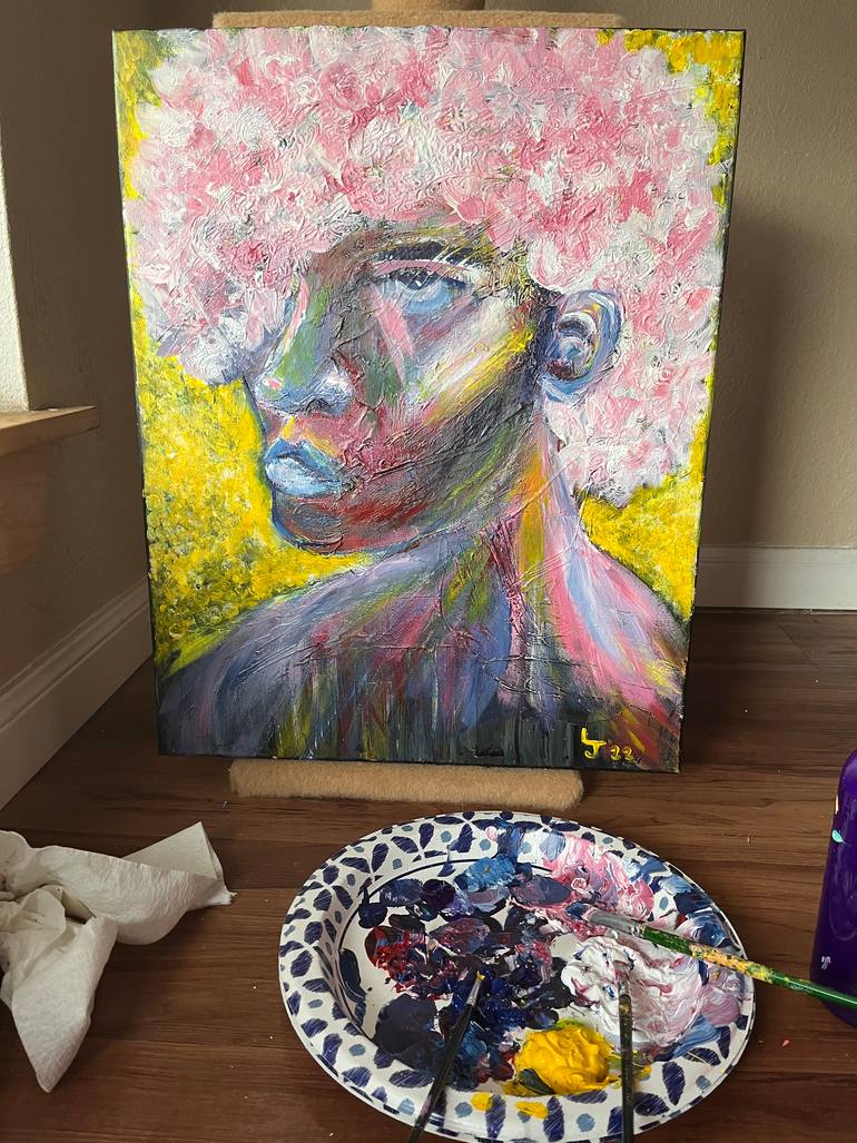 Original Expressionism People Painting by Lauren Jones