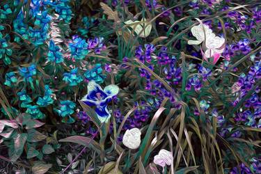 Original Floral Mixed Media by Nancy Wood