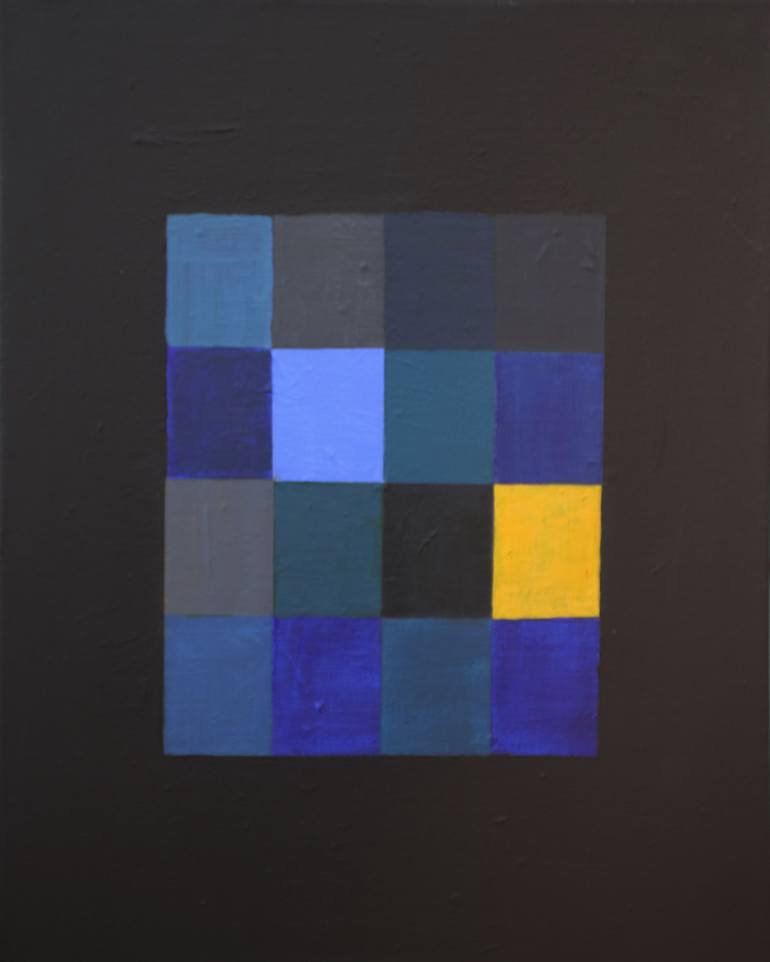 Original Abstract Painting by Yf Shebeko | Abstract Art on Canvas | Within the Night