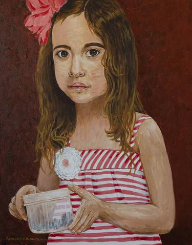 Original Figurative Children Paintings by Kendrick Adams