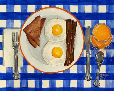 Original Figurative Food & Drink Paintings by Kendrick Adams