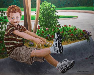 Original Figurative Children Paintings by Kendrick Adams