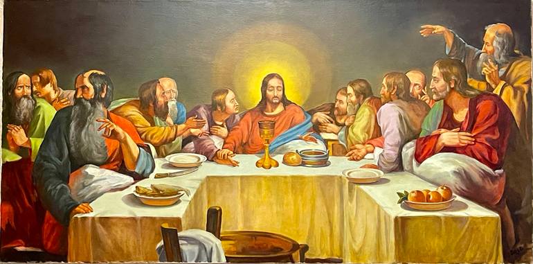 Original Realism Religion Painting by Oleksandr Cherniavskyi