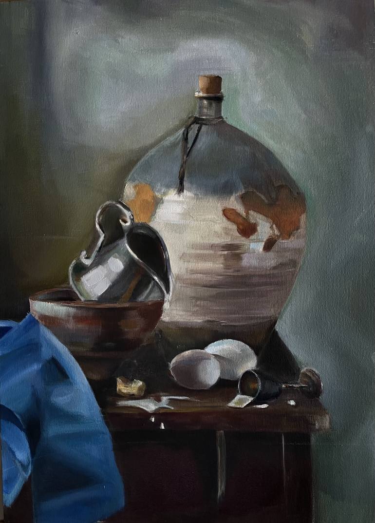 Rural still life aesthetic Painting by Mariia Petryk | Saatchi Art