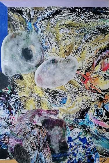 Original Conceptual Cats Collage by Richard Raveen Chester