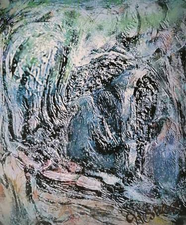 Original Abstract Expressionism Landscape Mixed Media by Richard Raveen Chester