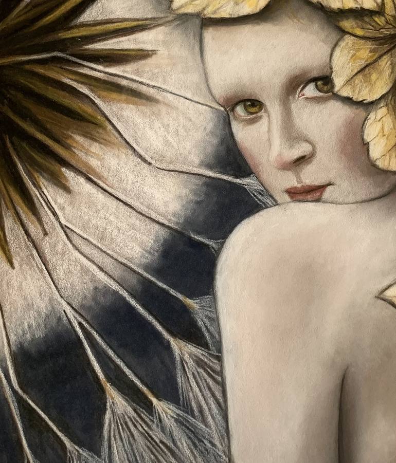 Original Contemporary Floral Drawing by Maria Romano