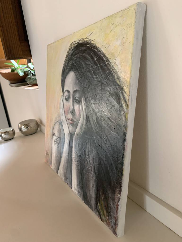 Original Figurative People Painting by Maria Romano