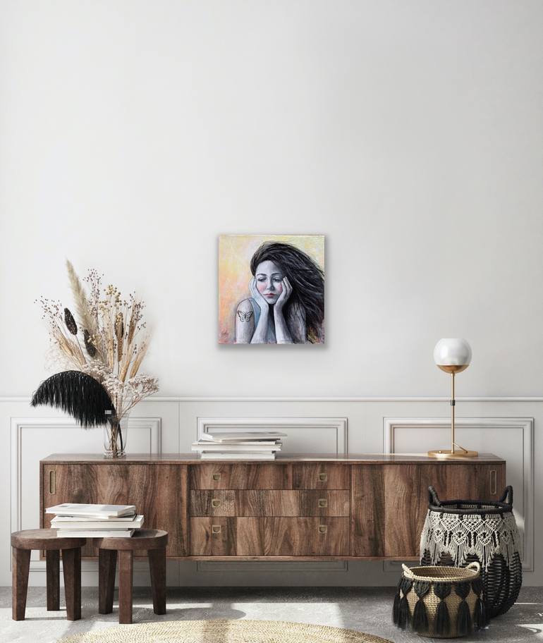 Original Figurative People Painting by Maria Romano