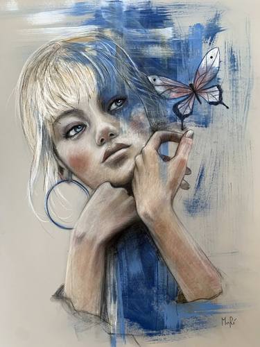 Original Figurative Portrait Paintings by Maria Romano