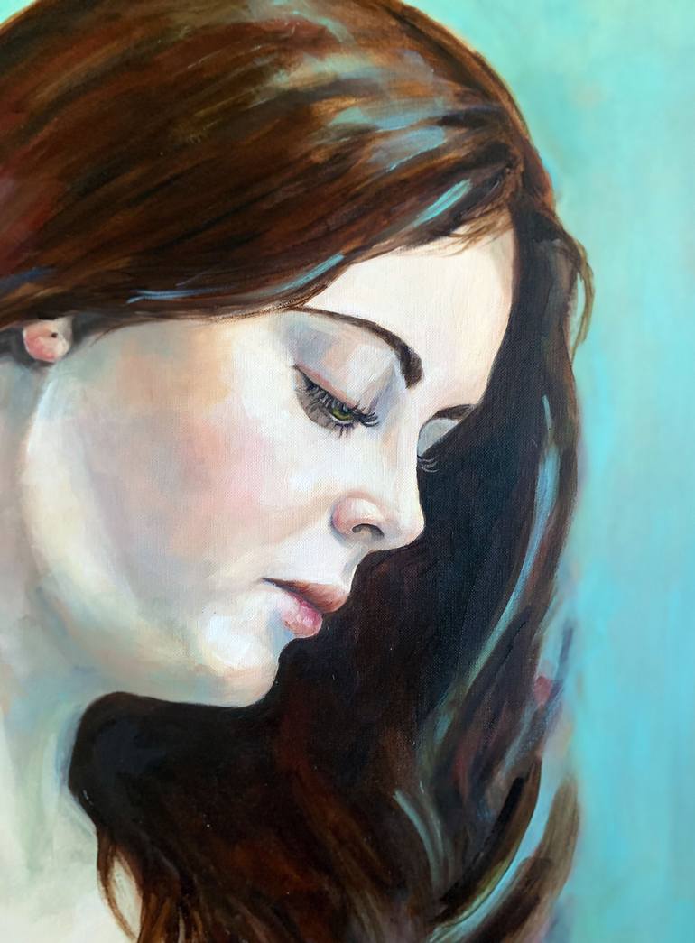Original Contemporary People Painting by Maria Romano
