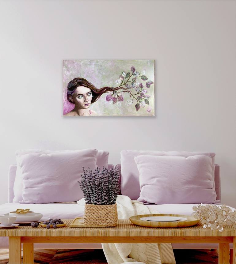 Original Contemporary Floral Painting by Maria Romano