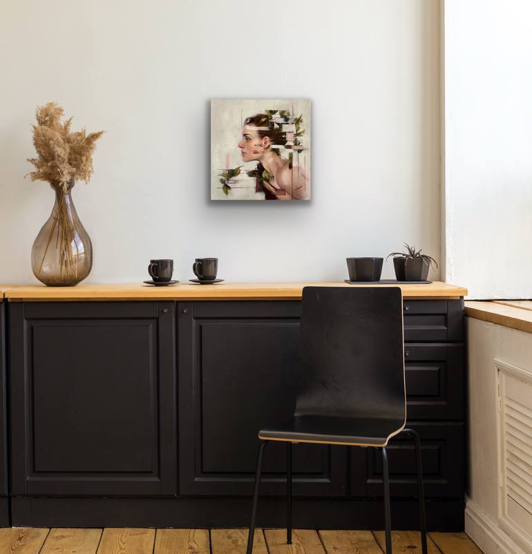 Original Expressionism Floral Painting by Maria Romano
