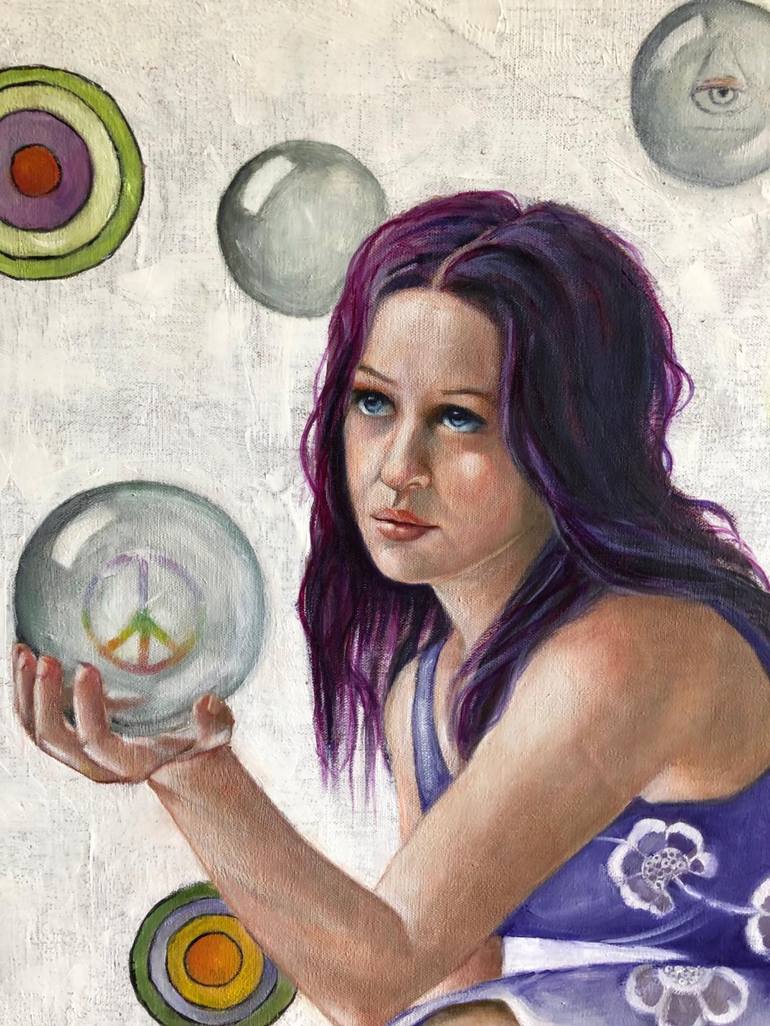 Original Contemporary Women Painting by Maria Romano