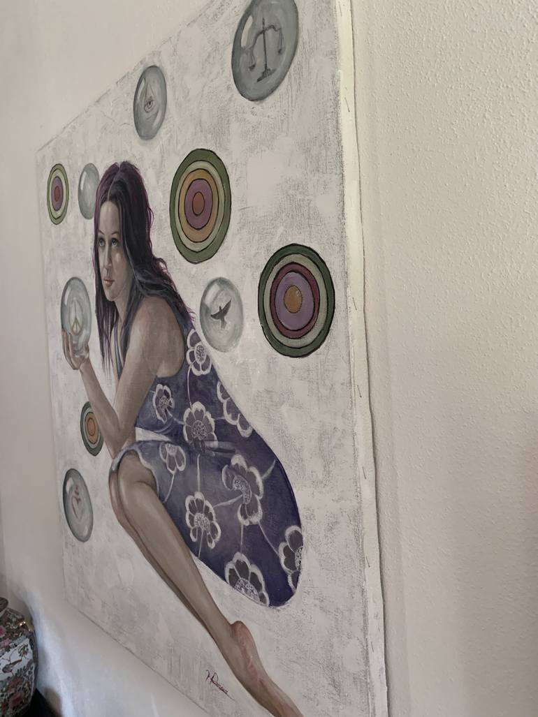 Original Contemporary Women Painting by Maria Romano