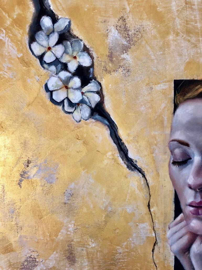 Original Contemporary Floral Painting by Maria Romano