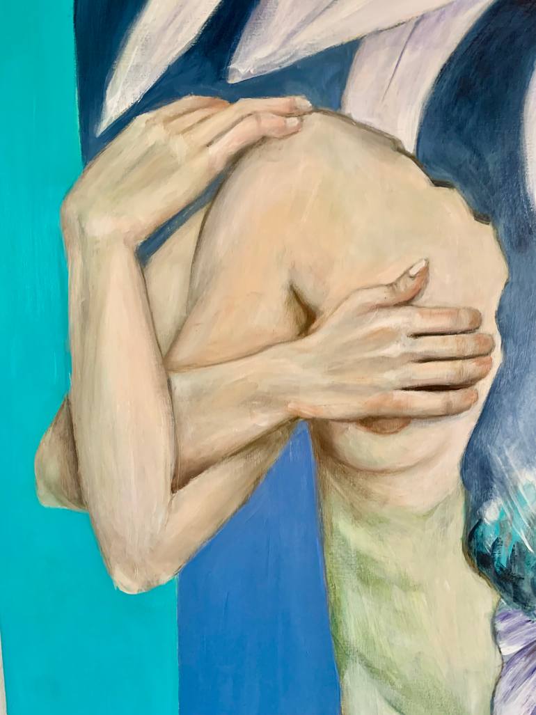 Original Contemporary Floral Painting by Maria Romano