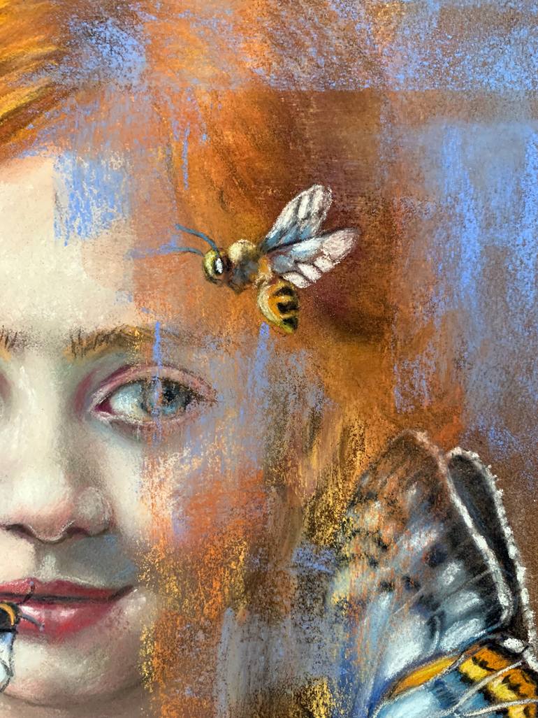 Original Expressionism Children Drawing by Maria Romano