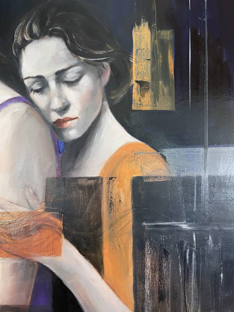 Original Contemporary People Painting by Maria Romano