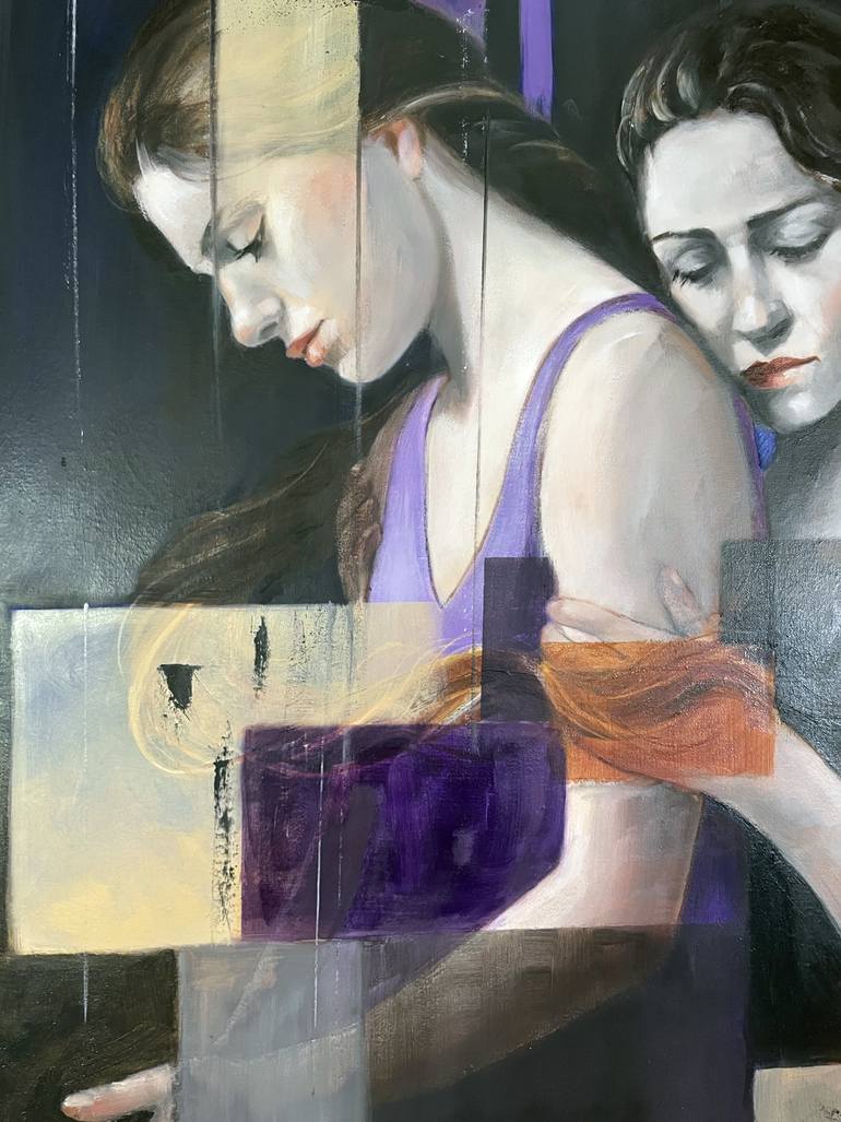 Original Contemporary People Painting by Maria Romano