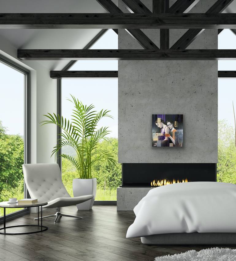 Original Contemporary People Painting by Maria Romano