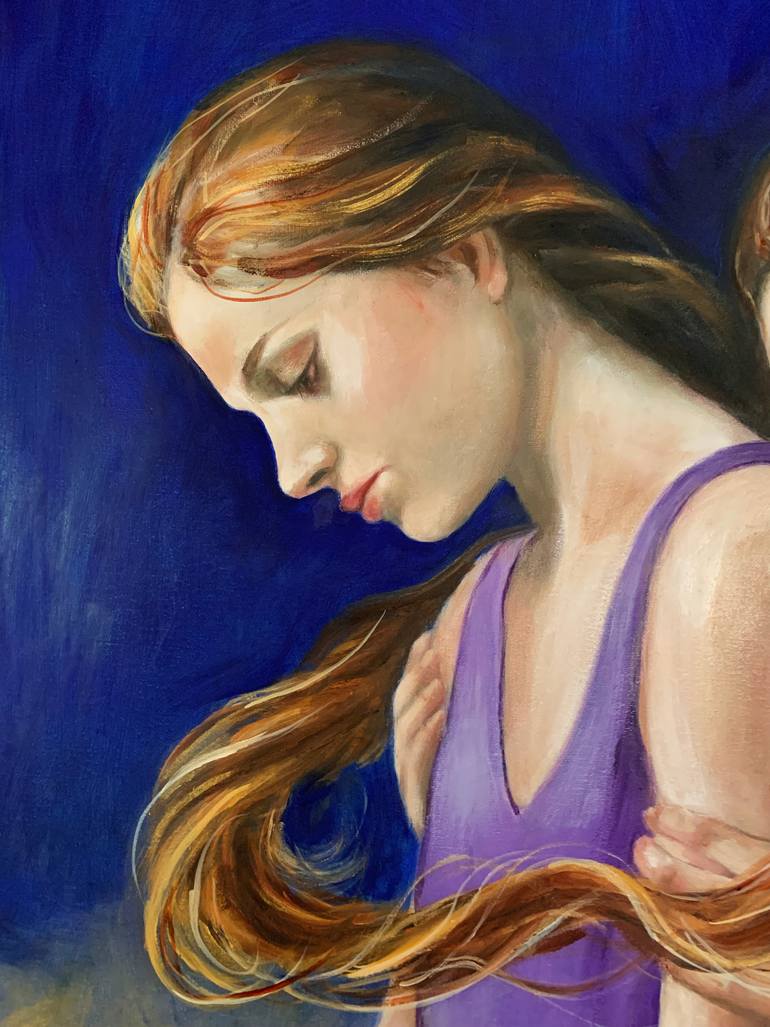 Original Contemporary People Painting by Maria Romano