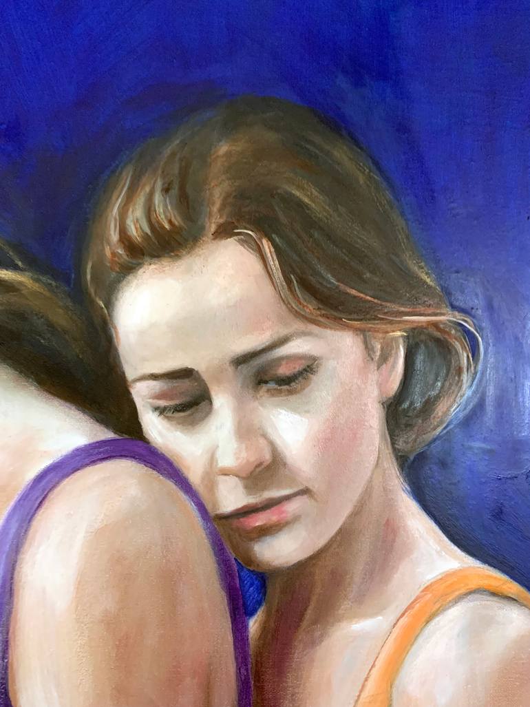 Original Contemporary People Painting by Maria Romano