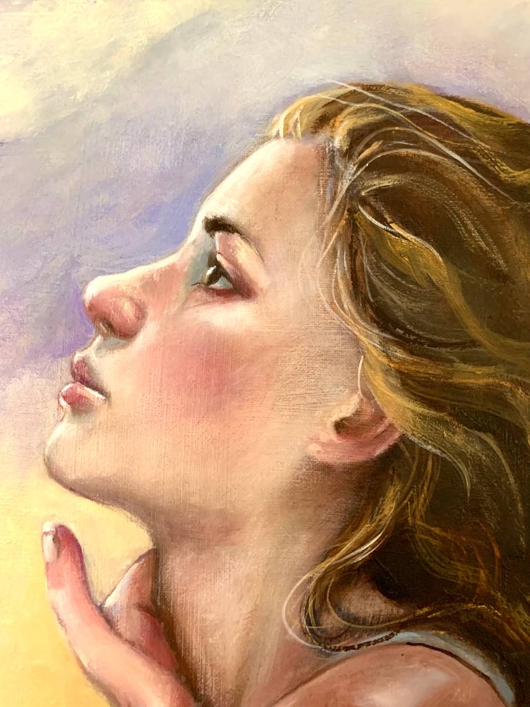 Original Expressionism Women Painting by Maria Romano