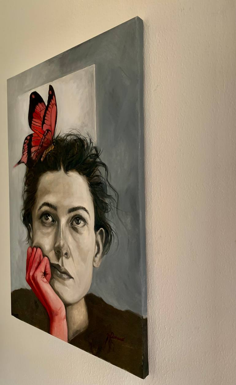 Original Black & White Women Painting by Maria Romano