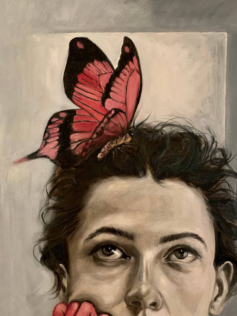 Original Black & White Women Painting by Maria Romano