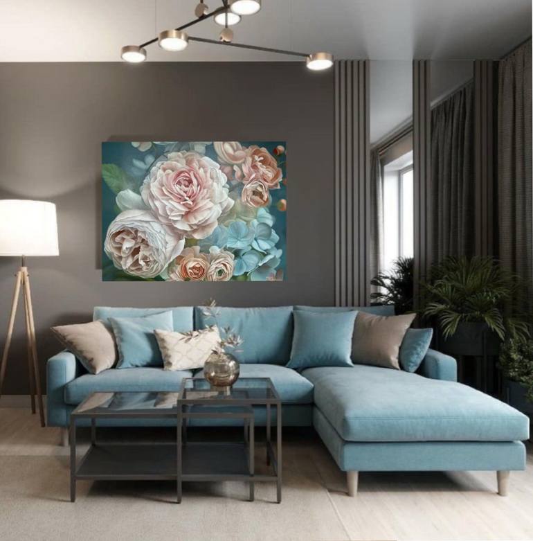 Original Realism Floral Painting by Tanya Golodynska