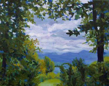 Original Impressionism Landscape Painting by Regina Allen