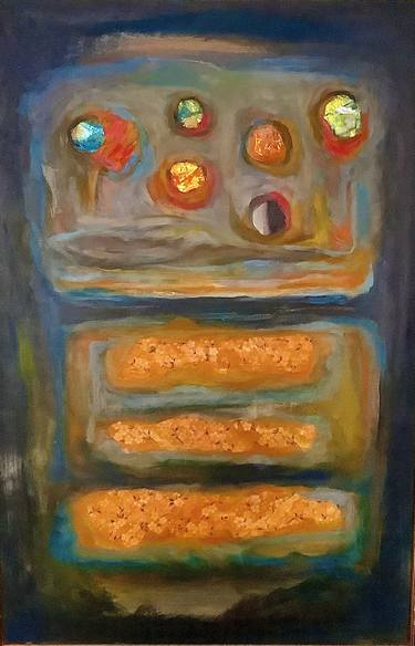 Original Abstract Mixed Media by Steven Agro