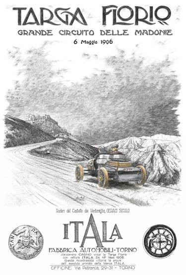 1906 Targa Florio - Alessandro Cagno - Itala 24hp thumb
