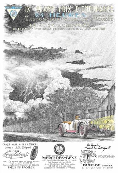 1931 24 Hours of Le Mans – Thunderstorm for Mercedes-Benz SSK thumb
