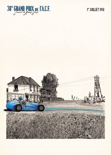 Original Conceptual Automobile Drawings by Alex Book